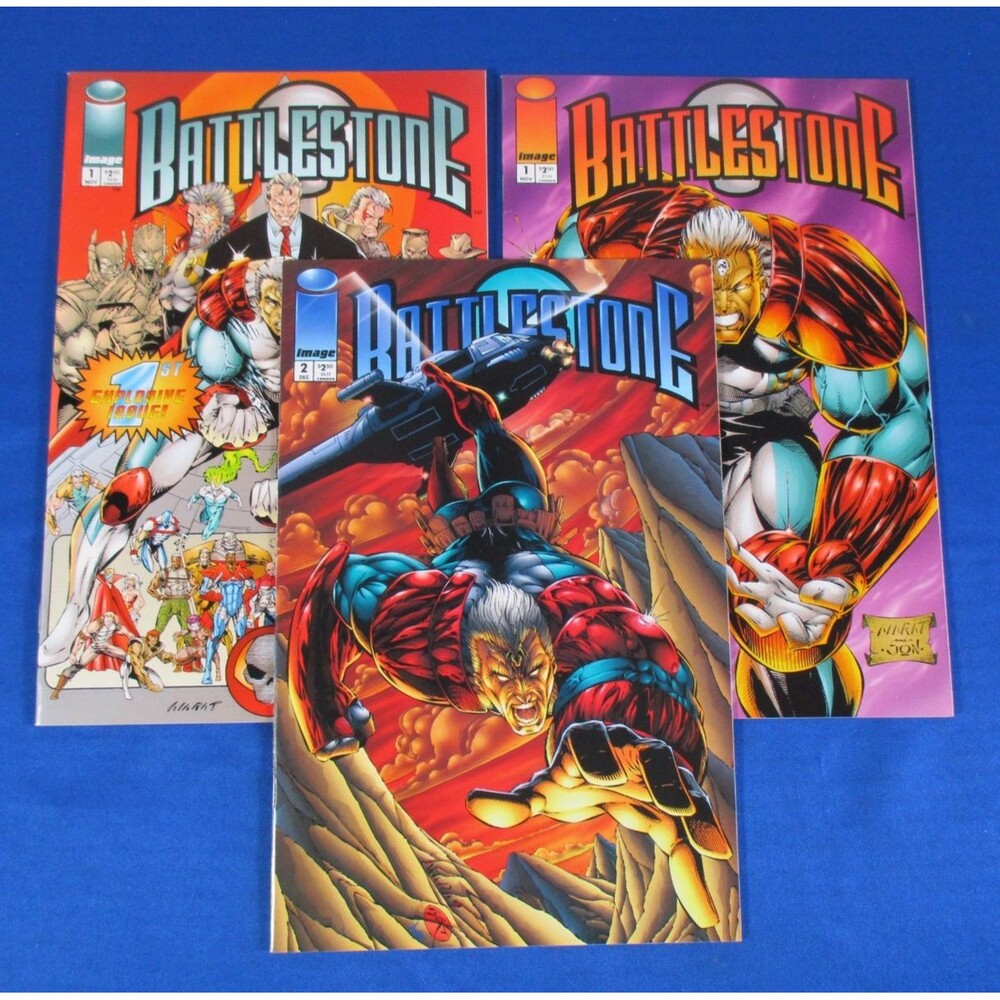 Battlestone 1 2 Set Image Comics 1994 Rob Liefeld Variant Complete Series VF/NM